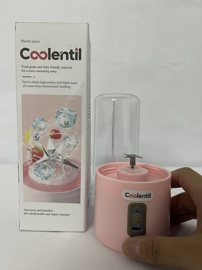 Coolentil Mini Blender Outdoor Large Capacity Battery Easy Juicer Machine