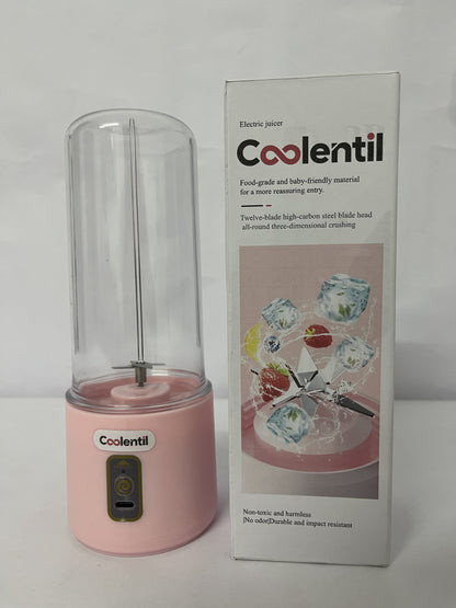 Coolentil Mini Blender Outdoor Large Capacity Battery Easy Juicer Machine