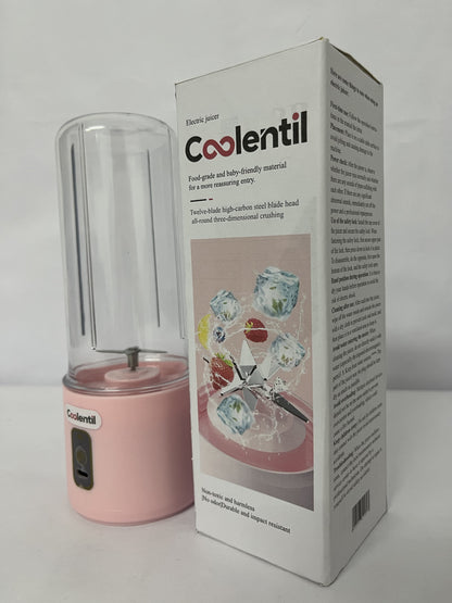 Coolentil Mini Blender Outdoor Large Capacity Battery Easy Juicer Machine