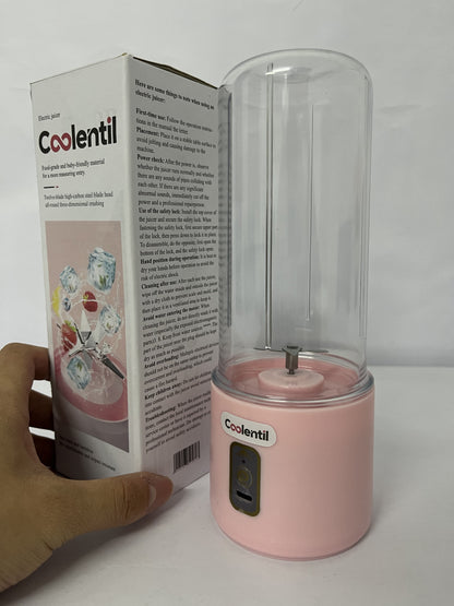 Coolentil Mini Blender Outdoor Large Capacity Battery Easy Juicer Machine