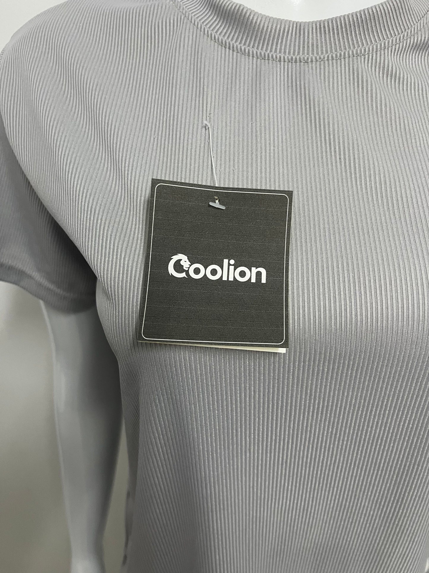 【Coolion Ribbed Crew Neck T-Shirt】—— Minimalist Comfort for Everyday Wear