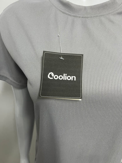 【Coolion Ribbed Crew Neck T-Shirt】—— Minimalist Comfort for Everyday Wear