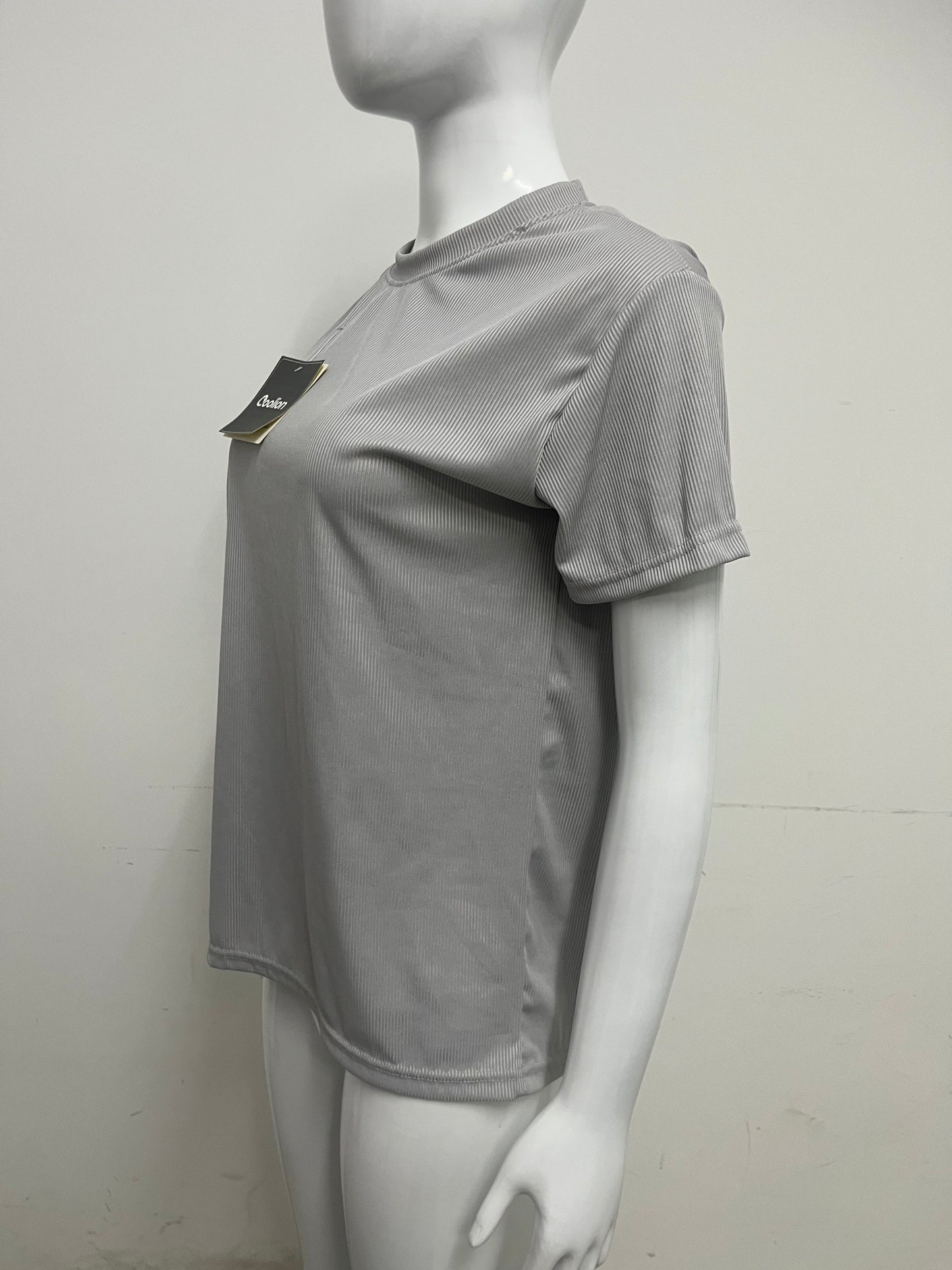 【Coolion Ribbed Crew Neck T-Shirt】—— Minimalist Comfort for Everyday Wear