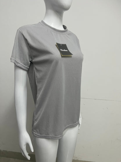 【Coolion Ribbed Crew Neck T-Shirt】—— Minimalist Comfort for Everyday Wear