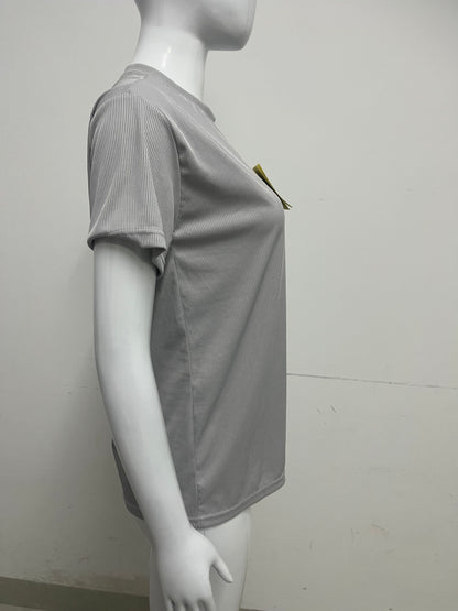 【Coolion Ribbed Crew Neck T-Shirt】—— Minimalist Comfort for Everyday Wear