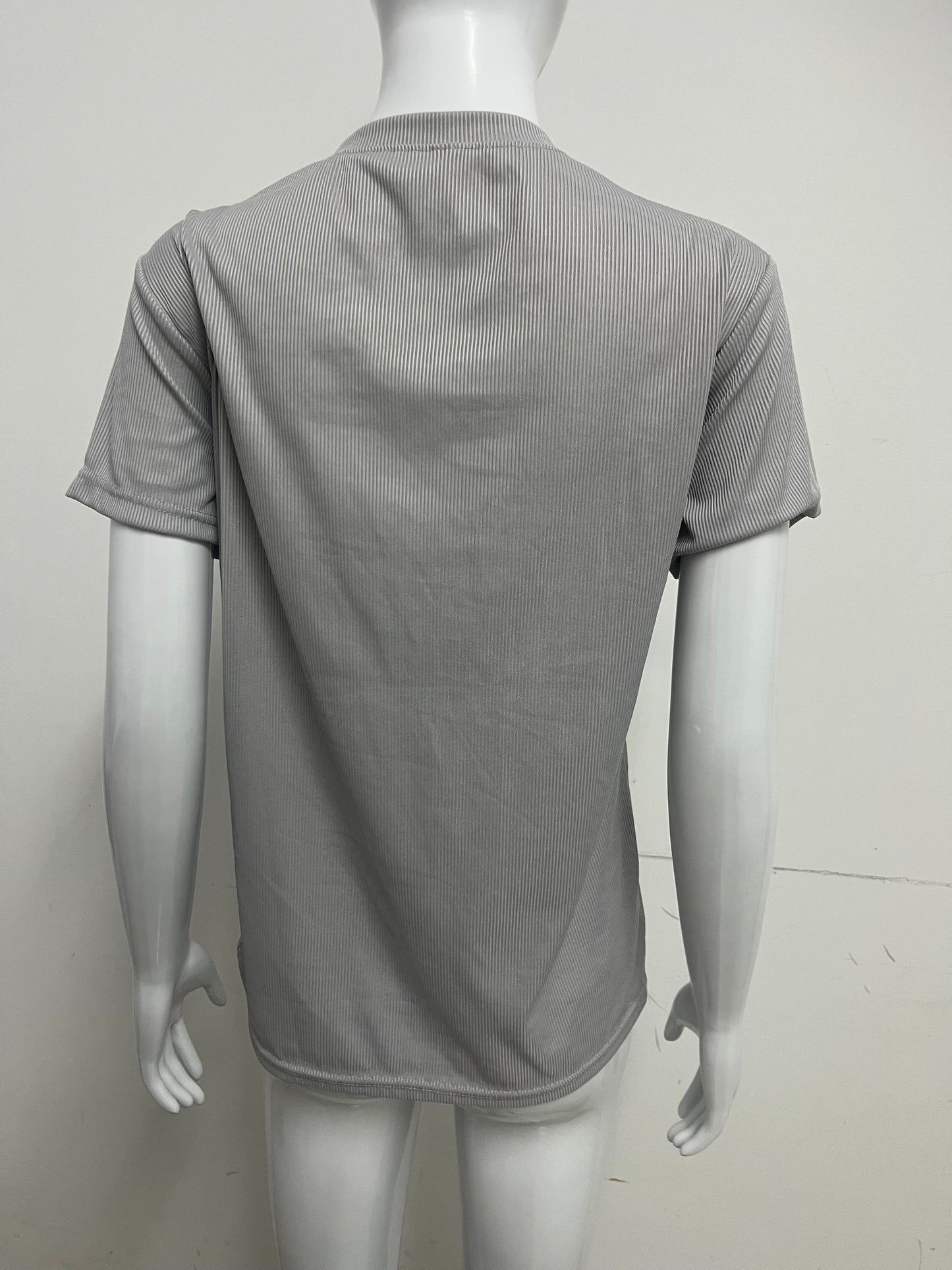 【Coolion Ribbed Crew Neck T-Shirt】—— Minimalist Comfort for Everyday Wear