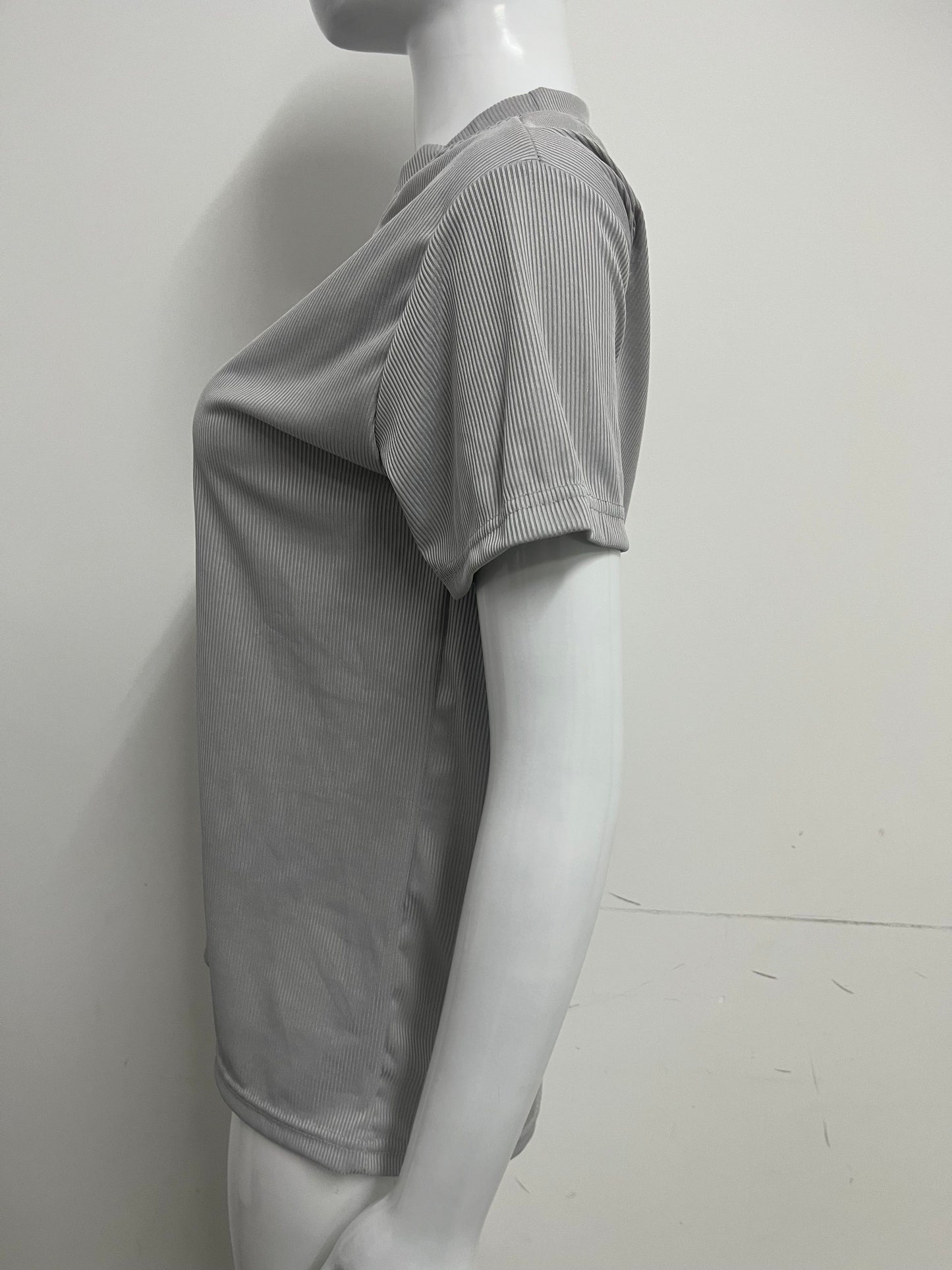 【Coolion Ribbed Crew Neck T-Shirt】—— Minimalist Comfort for Everyday Wear