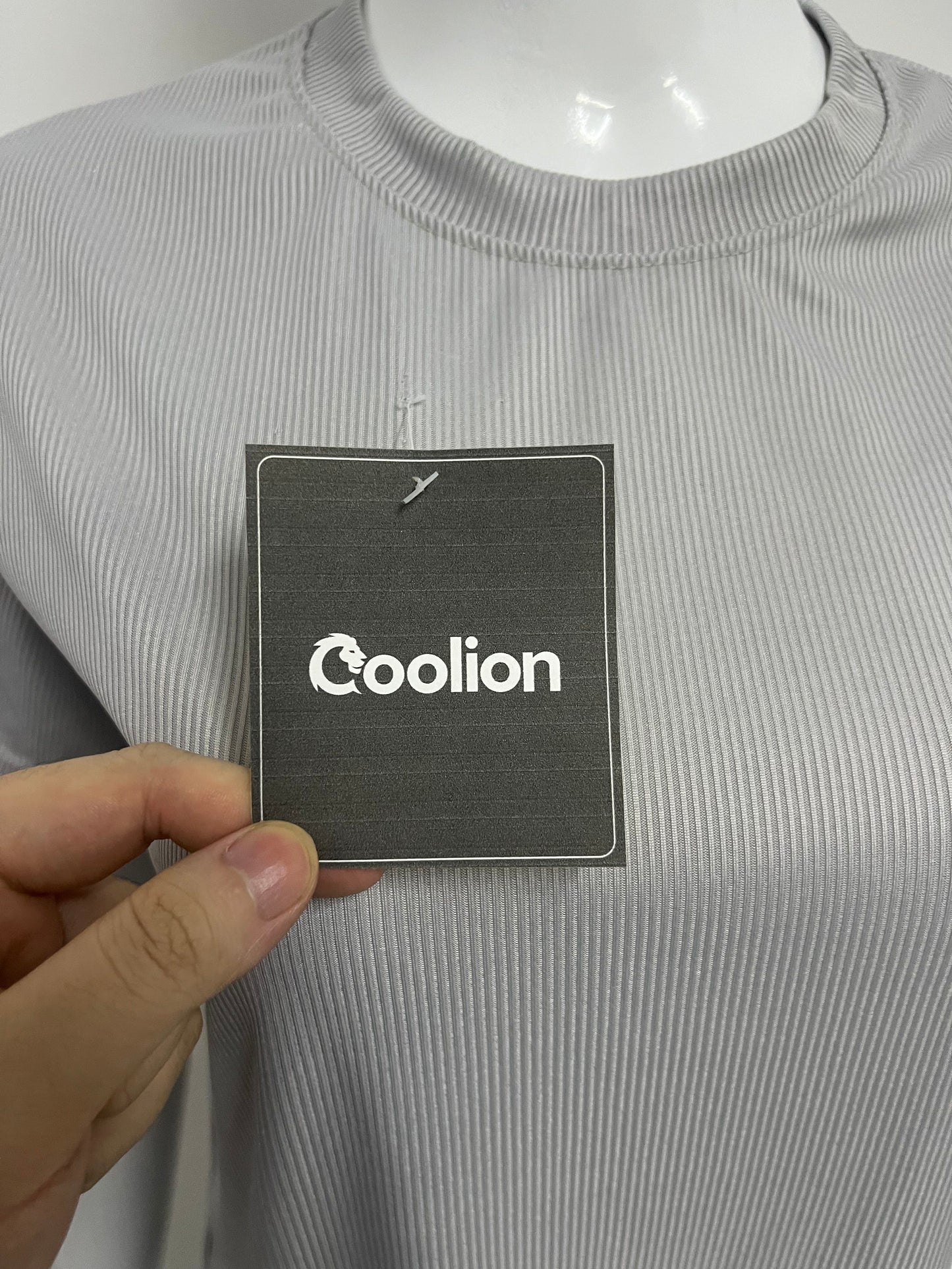 【Coolion Ribbed Crew Neck T-Shirt】—— Minimalist Comfort for Everyday Wear