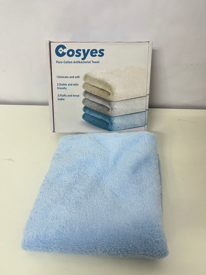 Cosyes Washcloths, Exercise Fitness, Sports, Swimming, Workout Sweat Towels, Soft and Fast-Drying Yoga Towels for Home Gym (Blue)