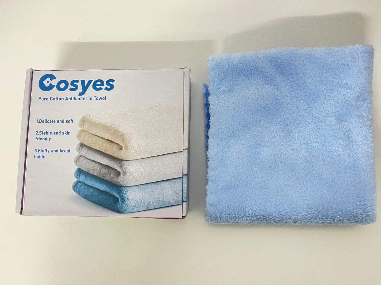 Cosyes Washcloths, Exercise Fitness, Sports, Swimming, Workout Sweat Towels, Soft and Fast-Drying Yoga Towels for Home Gym (Blue)