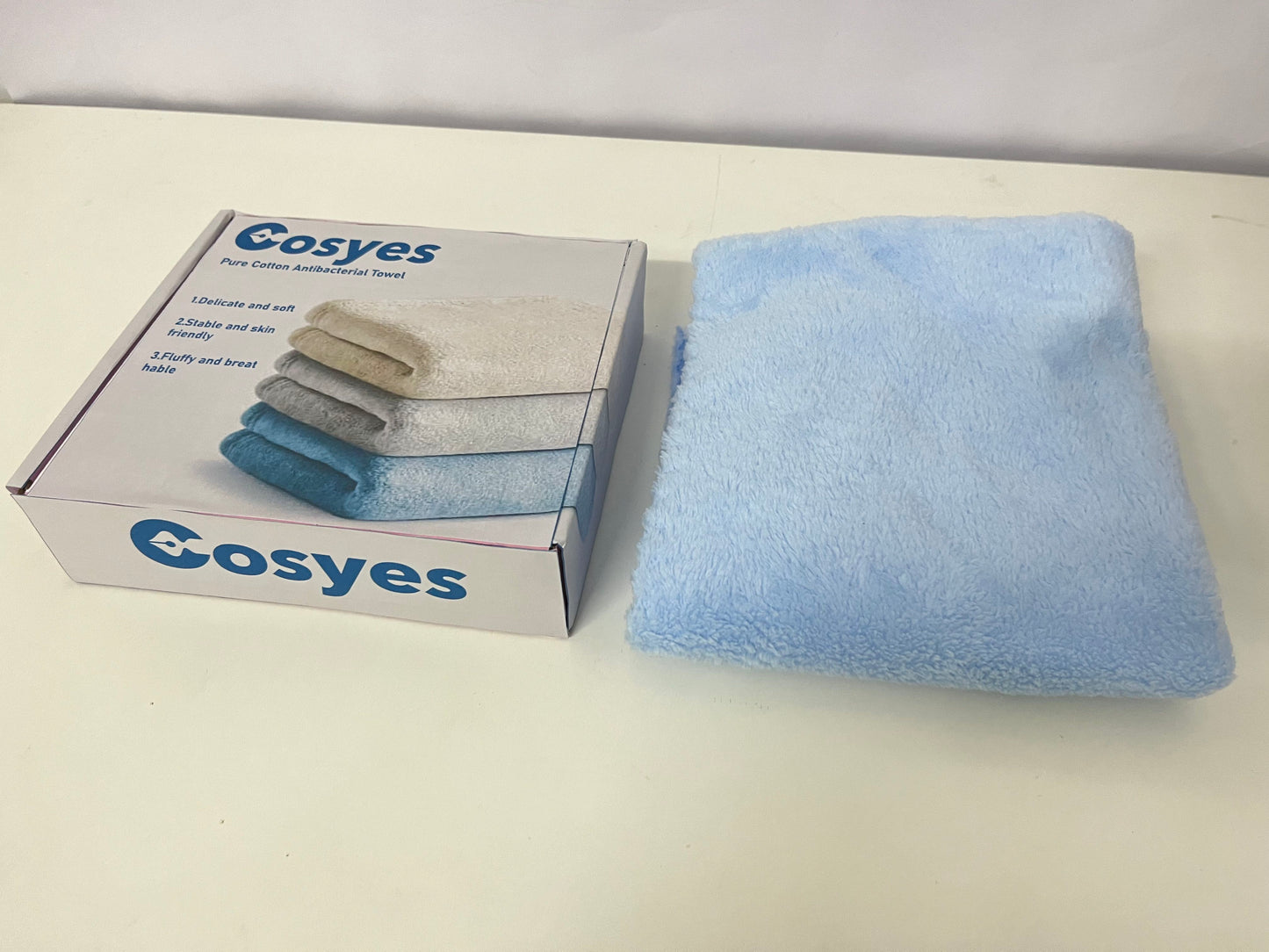 Cosyes Washcloths, Exercise Fitness, Sports, Swimming, Workout Sweat Towels, Soft and Fast-Drying Yoga Towels for Home Gym (Blue)