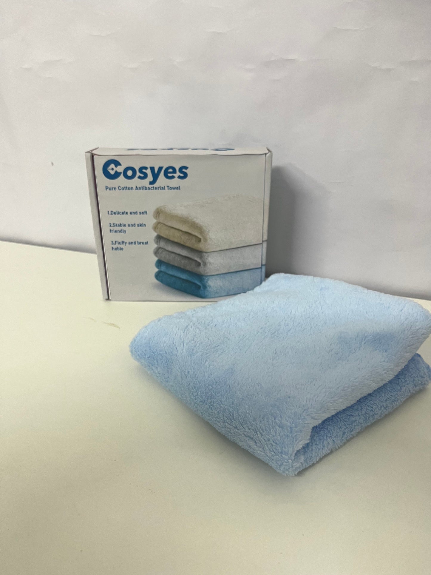 Cosyes Washcloths, Exercise Fitness, Sports, Swimming, Workout Sweat Towels, Soft and Fast-Drying Yoga Towels for Home Gym (Blue)