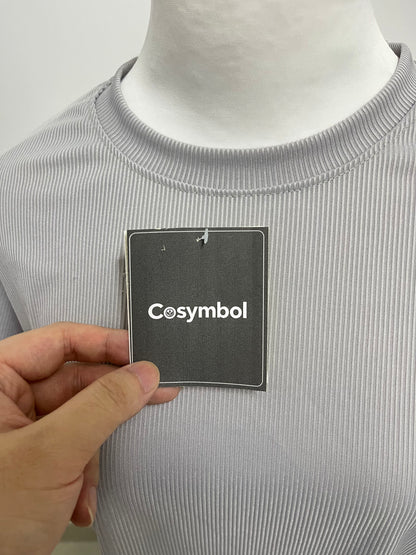 Cosymbol Ribbed Texture T-Shirt Smooth & Skin-Friendly Minimalist & Versatile A Comfortable Textured Choice for Daily Styling