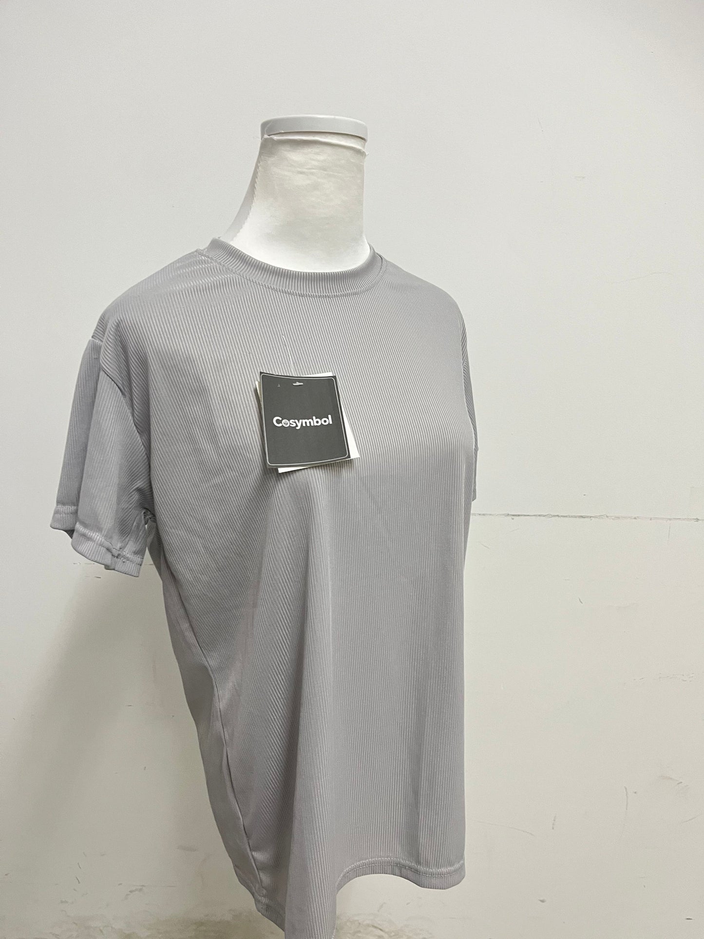 Cosymbol Ribbed Texture T-Shirt Smooth & Skin-Friendly Minimalist & Versatile A Comfortable Textured Choice for Daily Styling