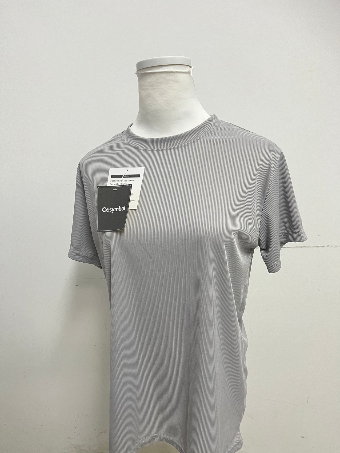 Cosymbol Ribbed Texture T-Shirt Smooth & Skin-Friendly Minimalist & Versatile A Comfortable Textured Choice for Daily Styling