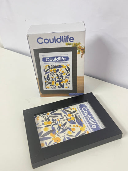 Couldlife Literary Plant Print Picture Frame - Minimalist Black Frame Desktop Decor Frame