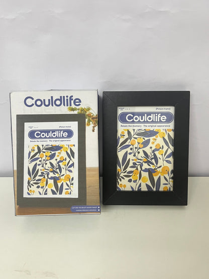 Couldlife Literary Plant Print Picture Frame - Minimalist Black Frame Desktop Decor Frame