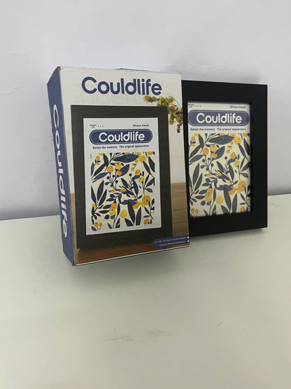Couldlife Literary Plant Print Picture Frame - Minimalist Black Frame Desktop Decor Frame