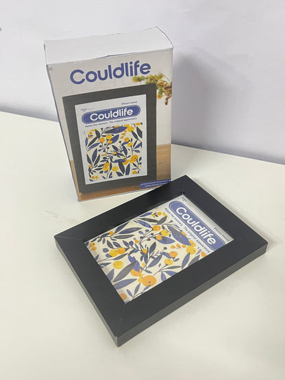 Couldlife Literary Plant Print Picture Frame - Minimalist Black Frame Desktop Decor Frame