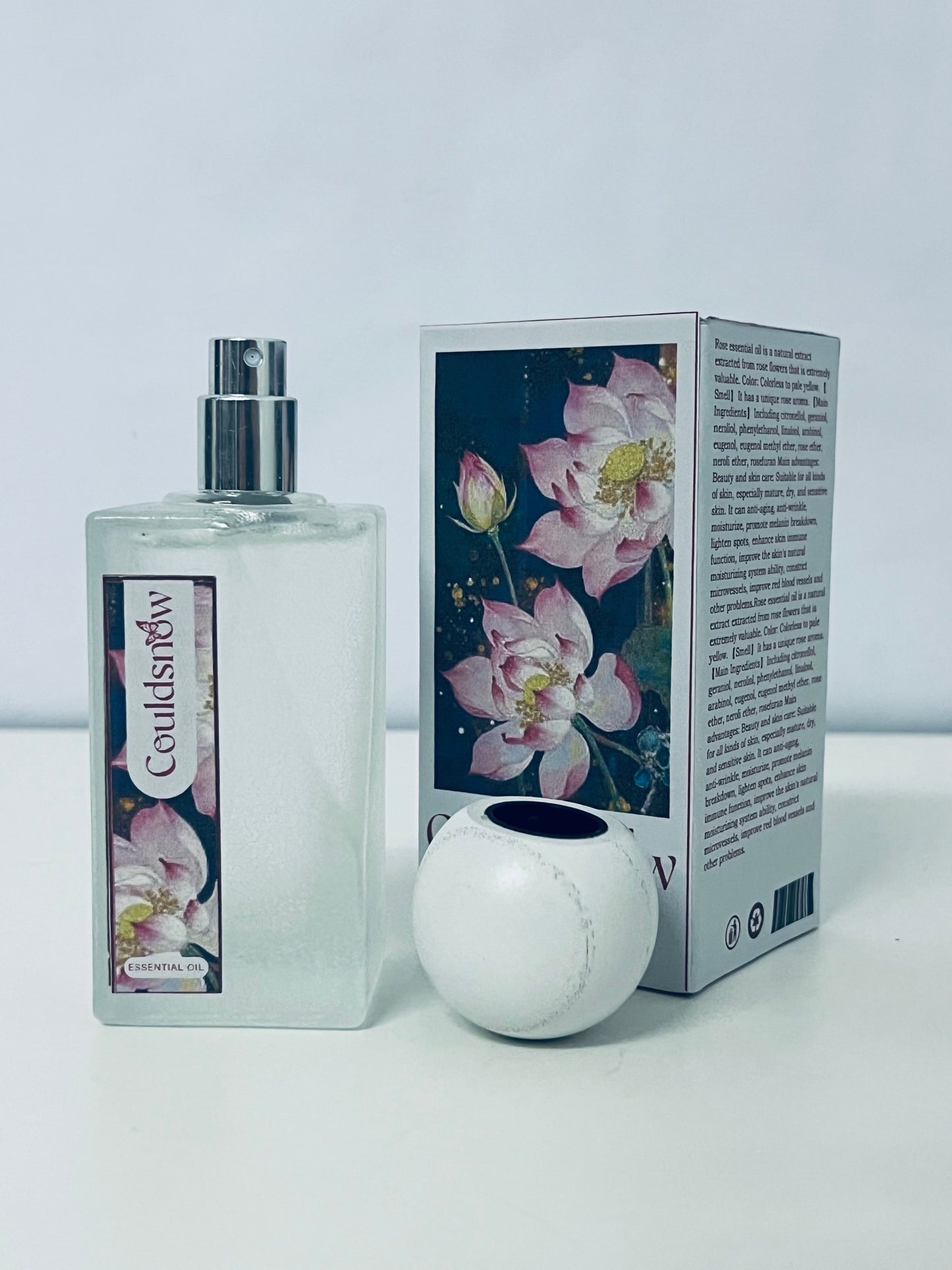 Couldsnow Vintage Rose Woody Perfume for Women, Long-Lasting Natural Light Scent, Niche High-End Floral Fruity Fragrance with Retro Bottle Design