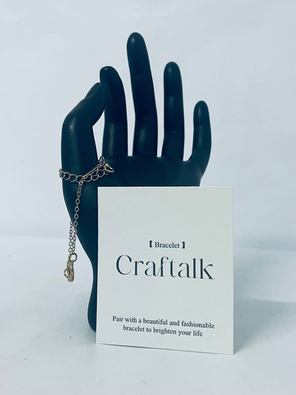 Craftalk Hollow Circle Double-Layer Bracelet, Niche Design Gold Jewelry, Daily Wear Light Luxury Elegant Accessory