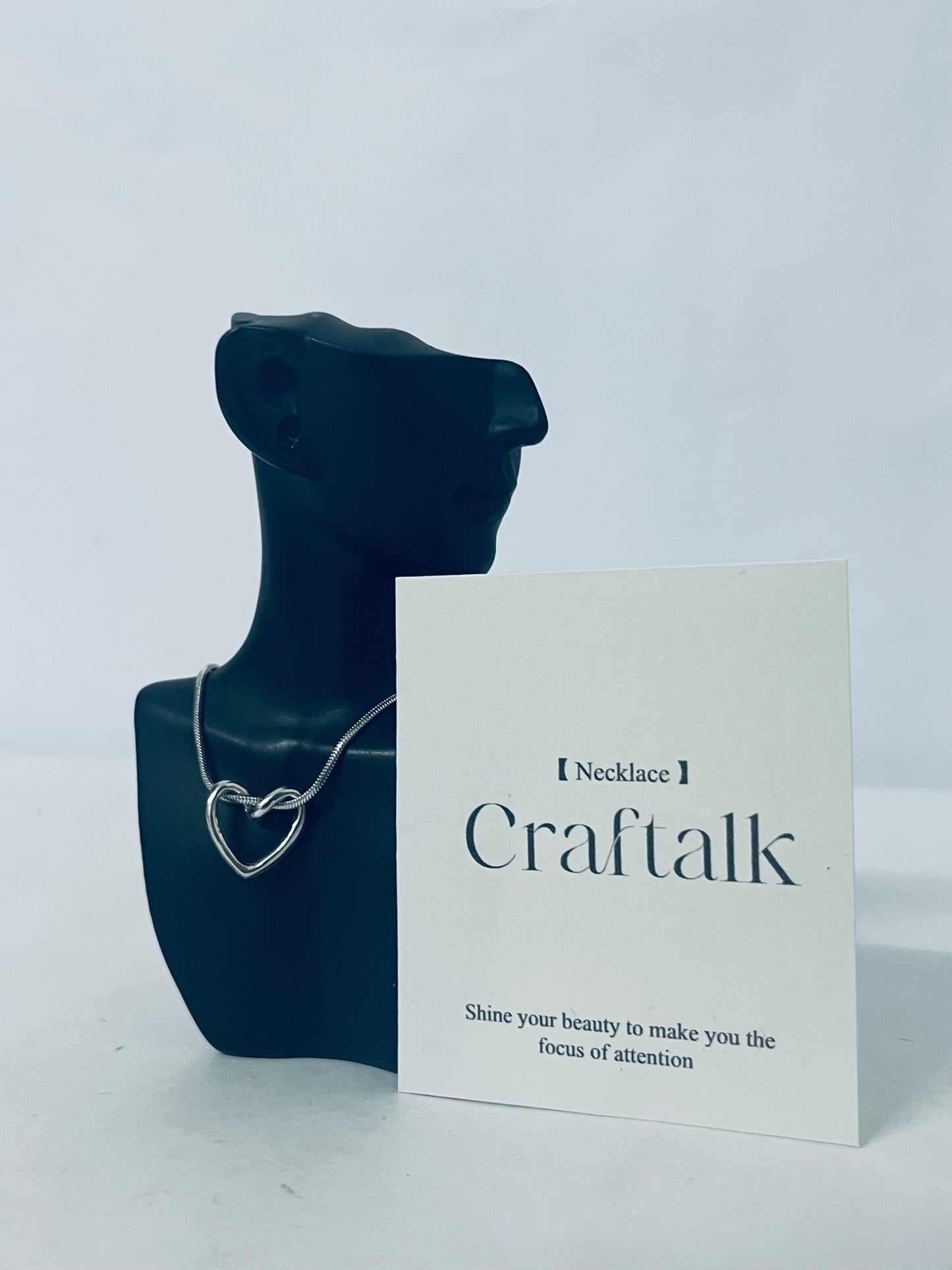 Craftalk Niche Design Necklace, Light Luxury Personalized Silver-tone Necklace