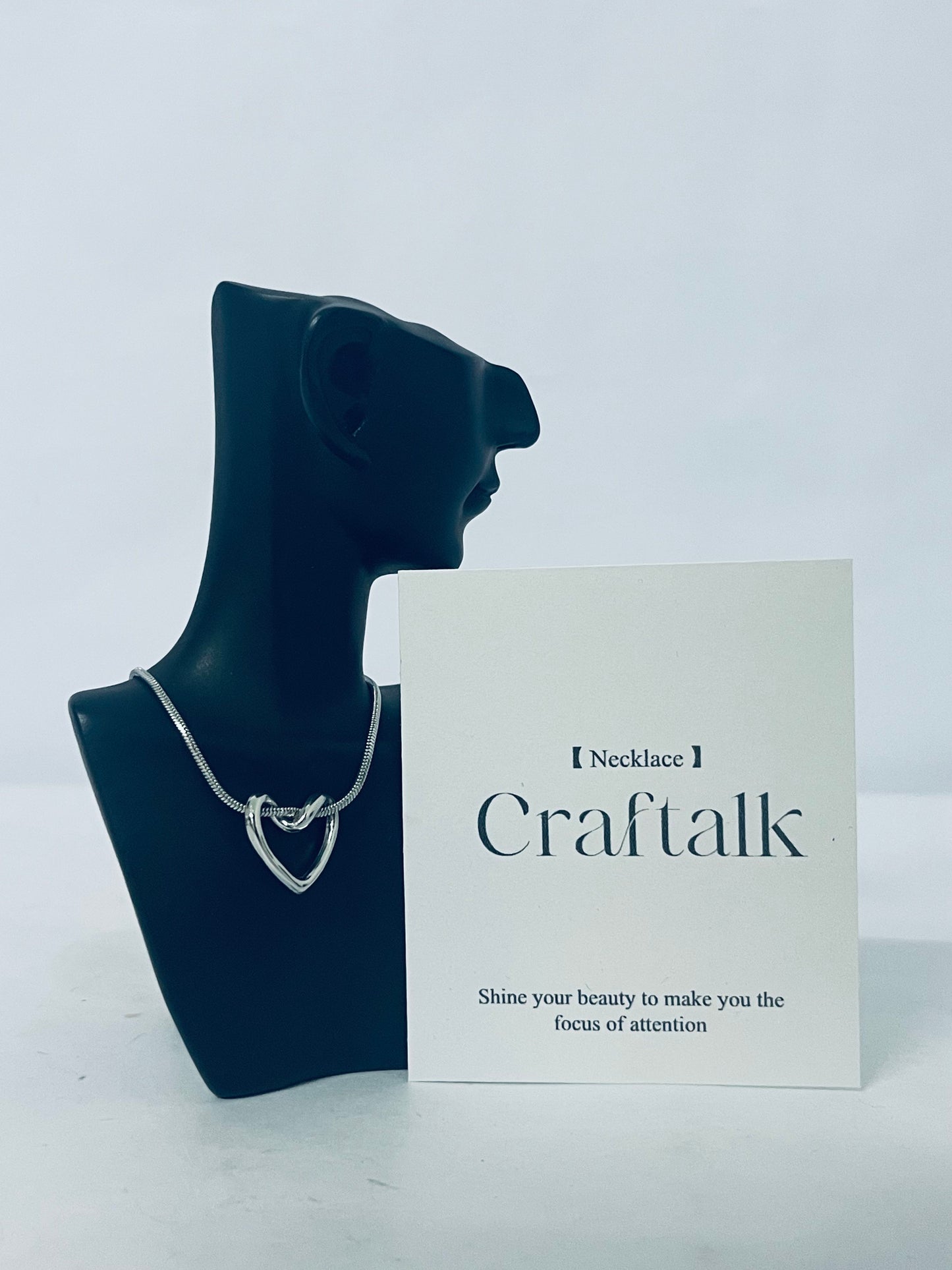 Craftalk Niche Design Necklace, Light Luxury Personalized Silver-tone Necklace