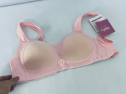 Crafthe Bras Pink Lace-trimmed Bra - A Choice for Daily Wear with Comfort and Elegance