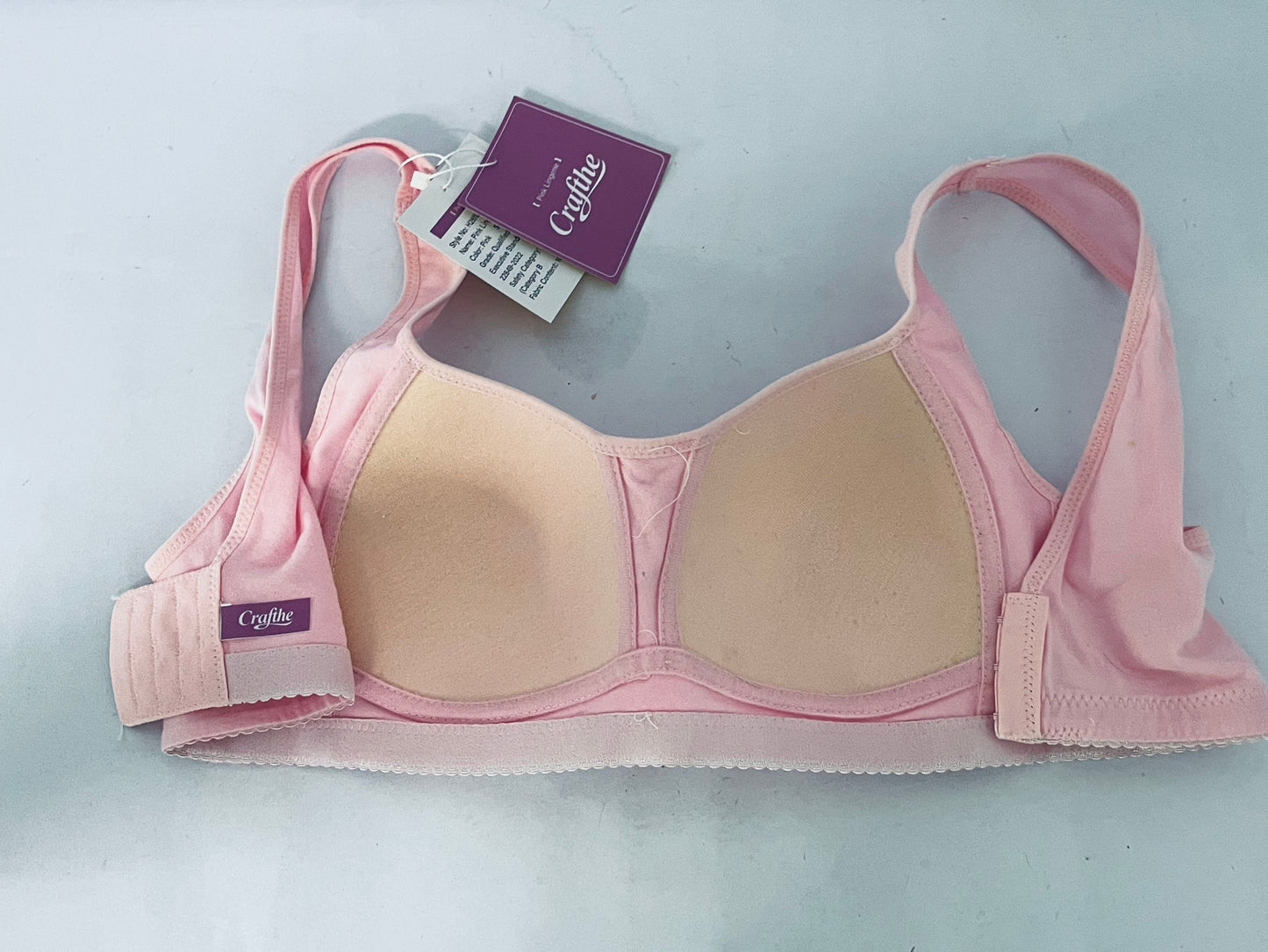 Crafthe Bras Pink Lace-trimmed Bra - A Choice for Daily Wear with Comfort and Elegance