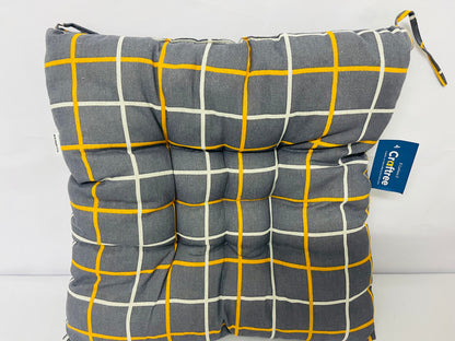 Craftree Bohemian Soft Patio Chair Pads Indoor Office Home Kitchen Square Dining Chair Cushion Pillow CAI Grid