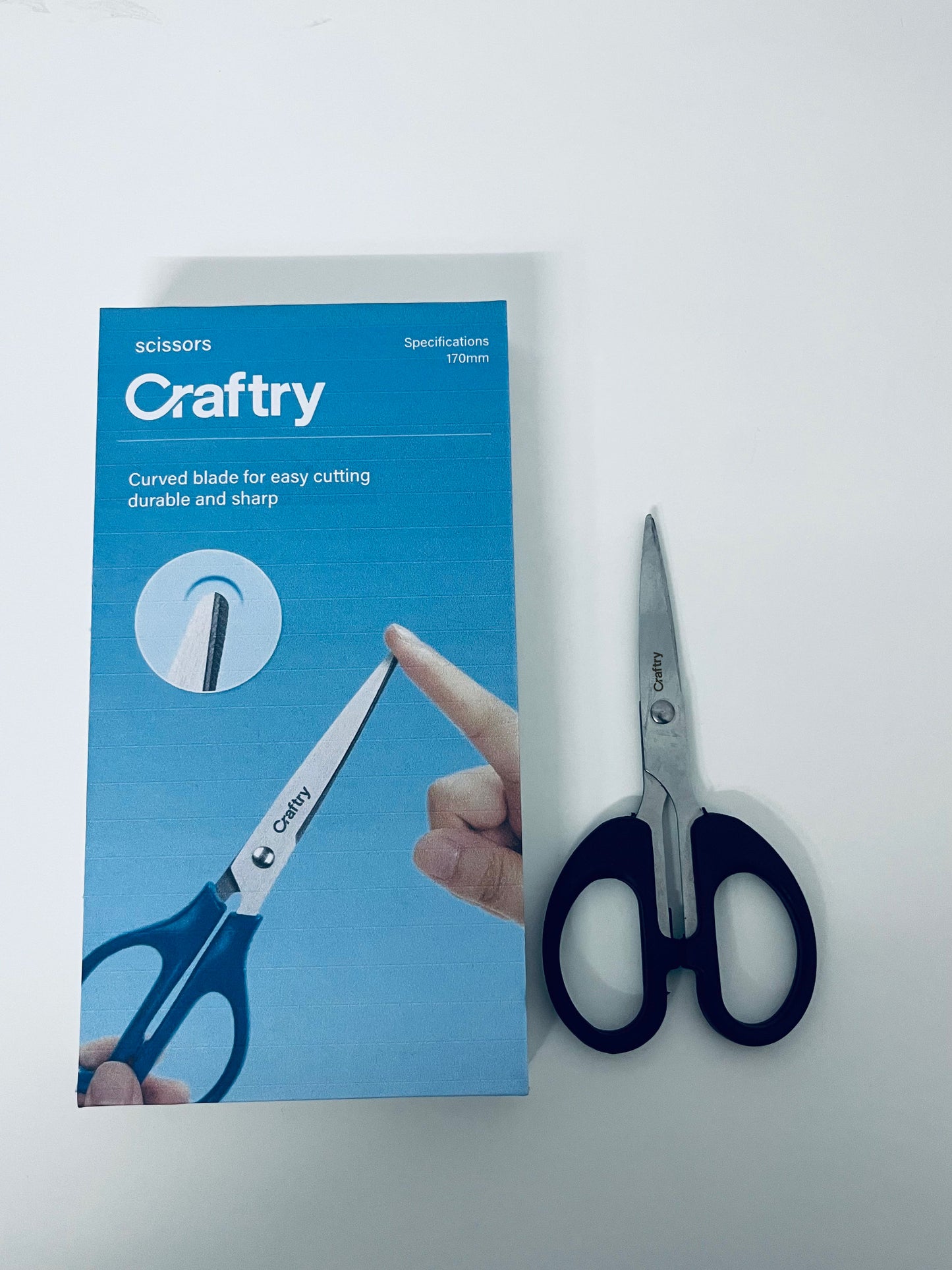 Craftry Curved Blade Craft Scissors (170mm)