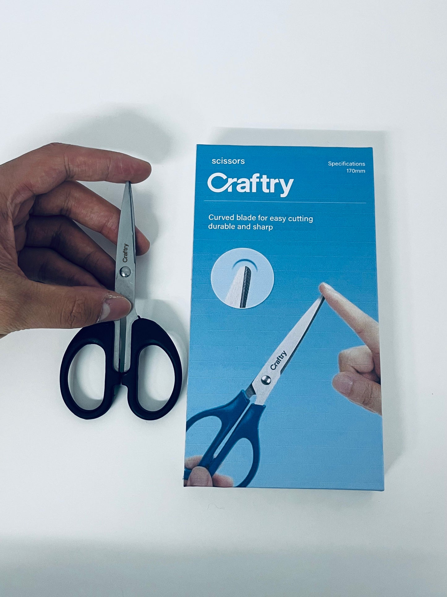 Craftry Curved Blade Craft Scissors (170mm)