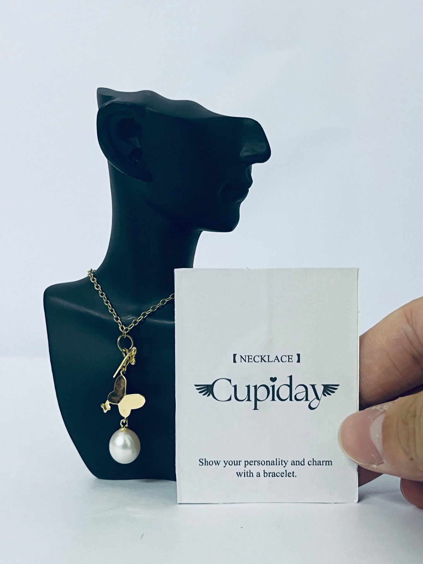 Cupiday Plated Layering Necklaces | Stylish Minimalist Design Pendant Necklaces | Butterfly, Heart, Circle for Women