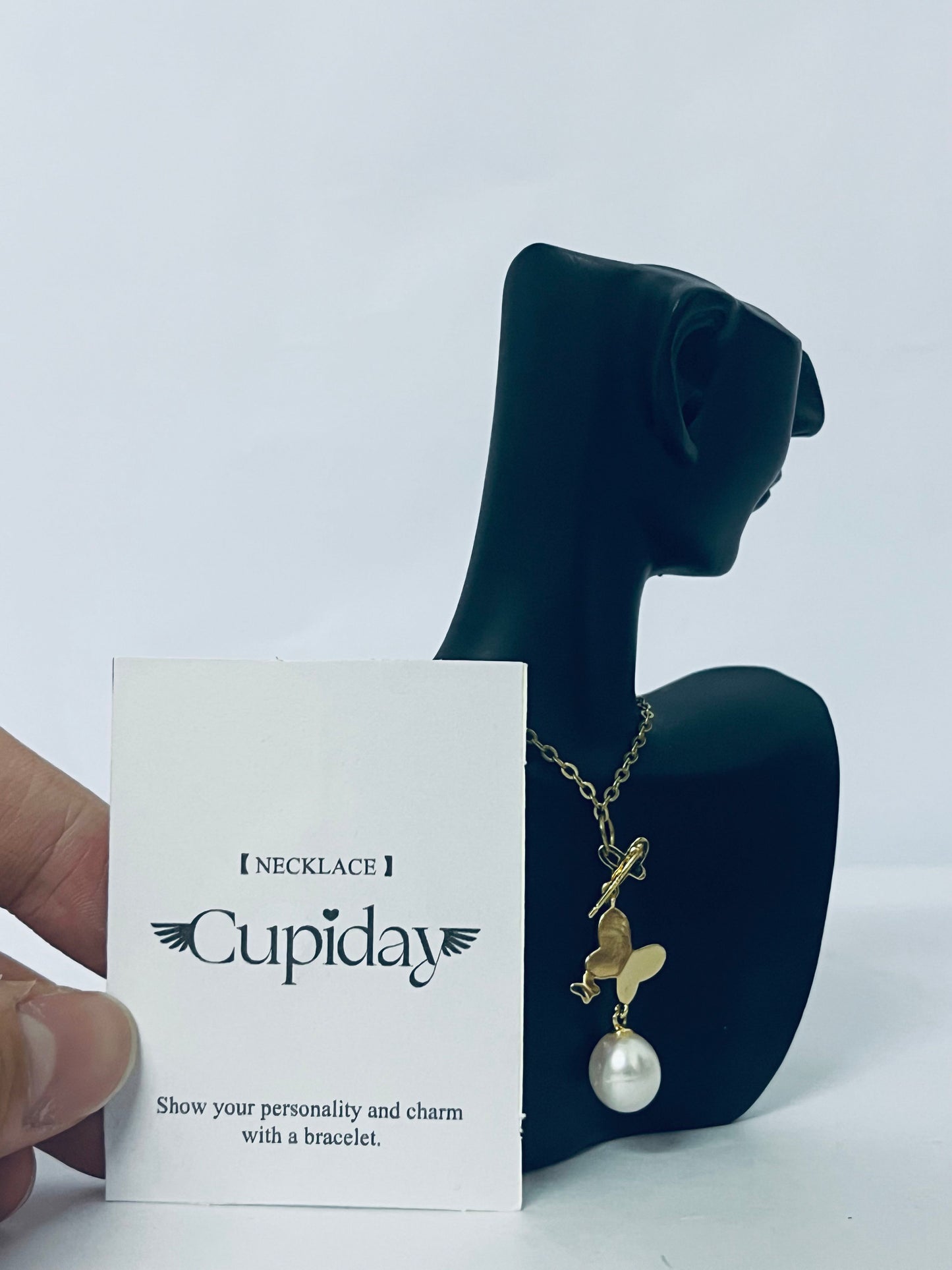 Cupiday Plated Layering Necklaces | Stylish Minimalist Design Pendant Necklaces | Butterfly, Heart, Circle for Women