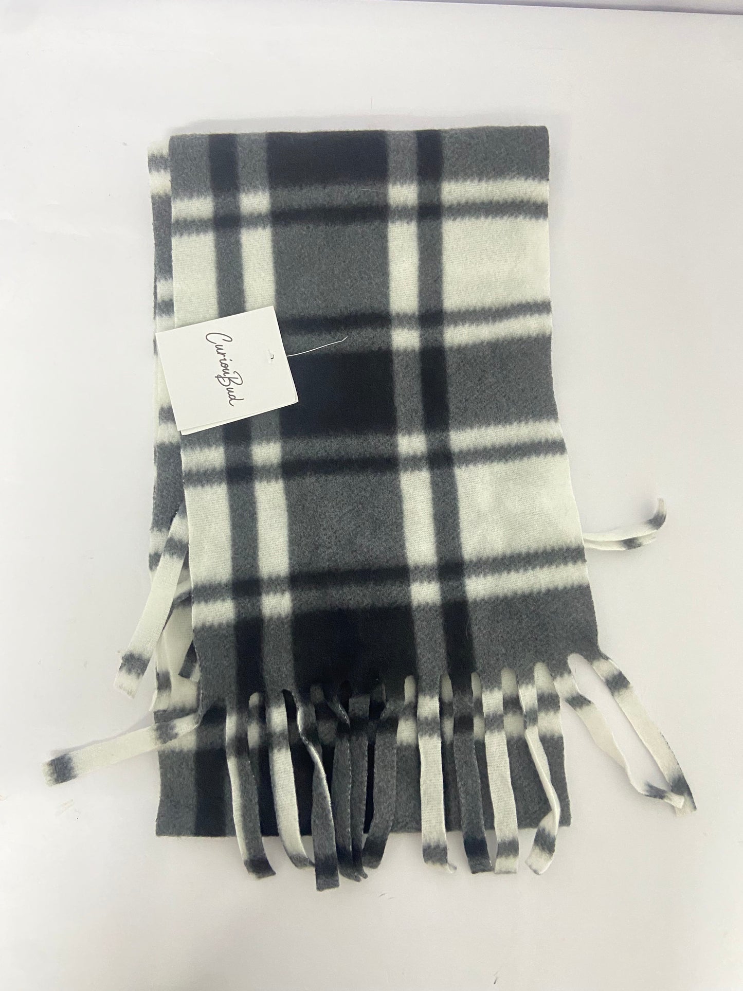 CuriouBud Plaid Scarf for Men Women Super Soft Classic Tartan Checkered Neck Scarves