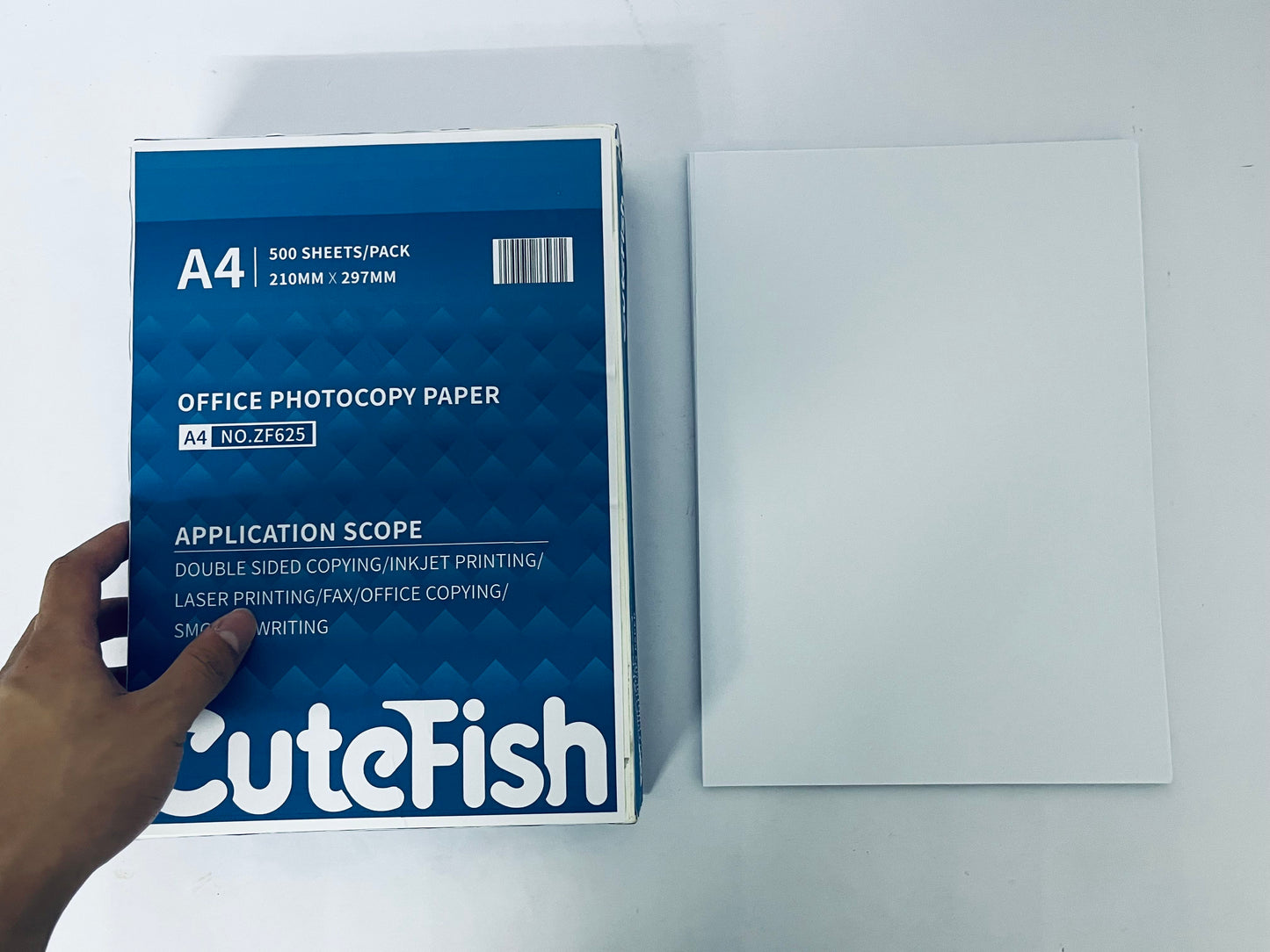 CuteFish Basics Multipurpose Copy Printer Paper, 8lb, 500 Sheets,White
