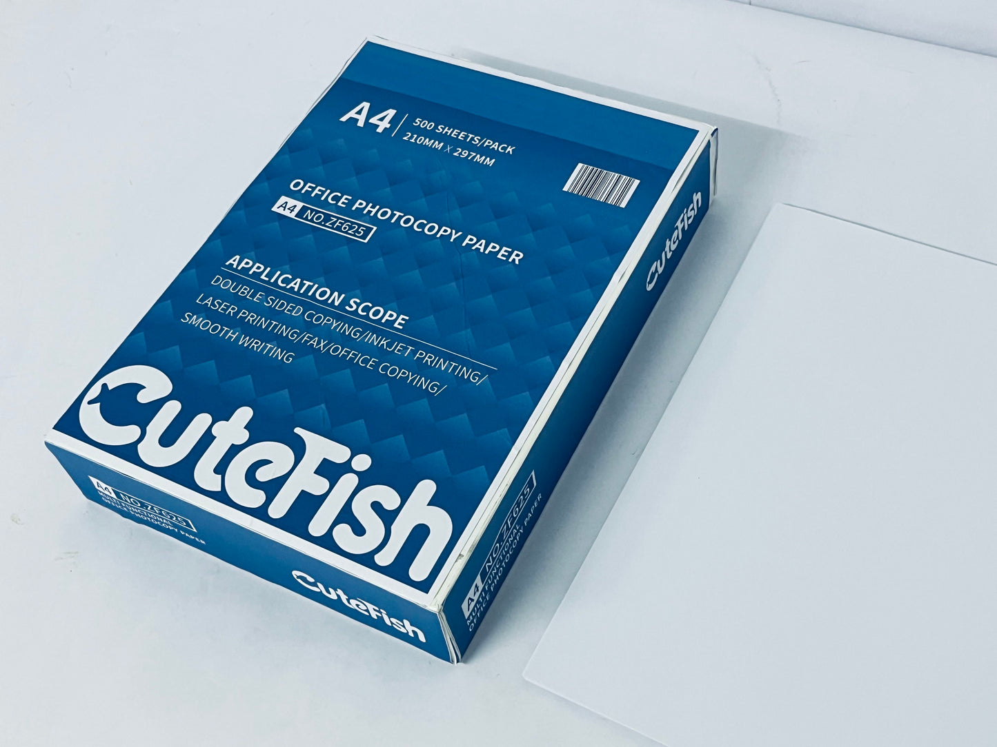 CuteFish Basics Multipurpose Copy Printer Paper, 8lb, 500 Sheets,White