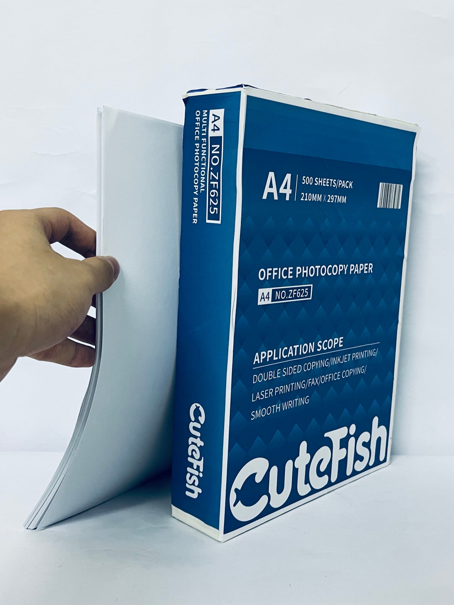 CuteFish Basics Multipurpose Copy Printer Paper, 8lb, 500 Sheets,White