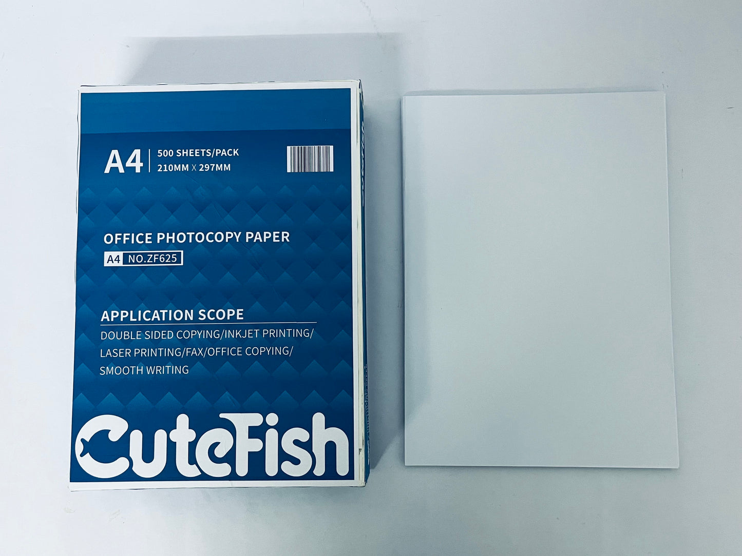 CuteFish Basics Multipurpose Copy Printer Paper, 8lb, 500 Sheets,White