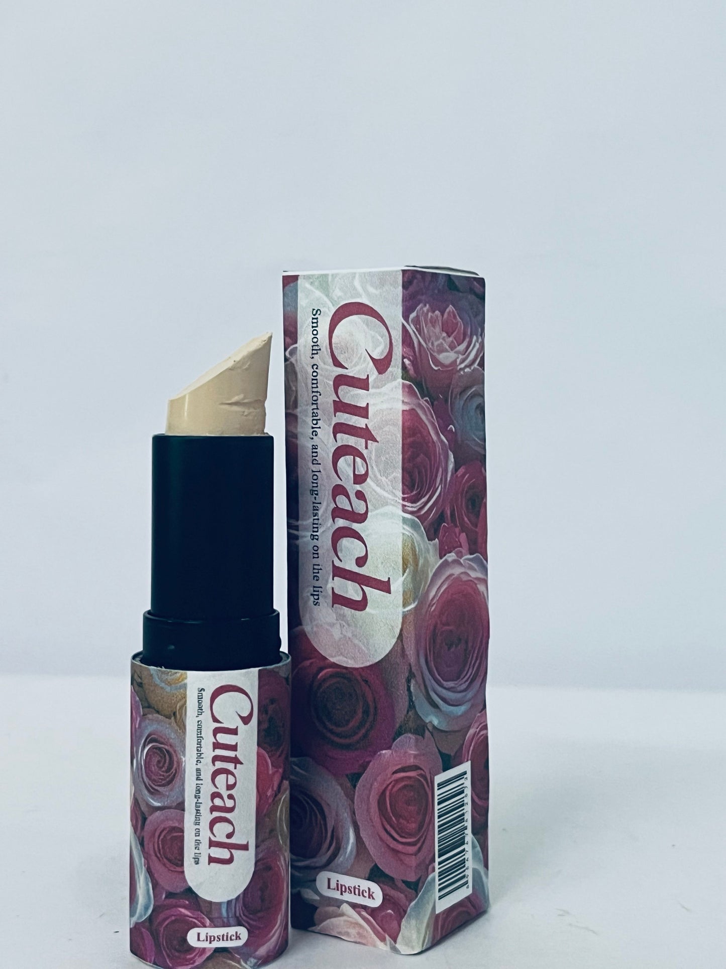 Cuteach Floral Series Long-Lasting Lipstick, Smooth & Comfortable Nude Lip Color with Long-Wear Formula