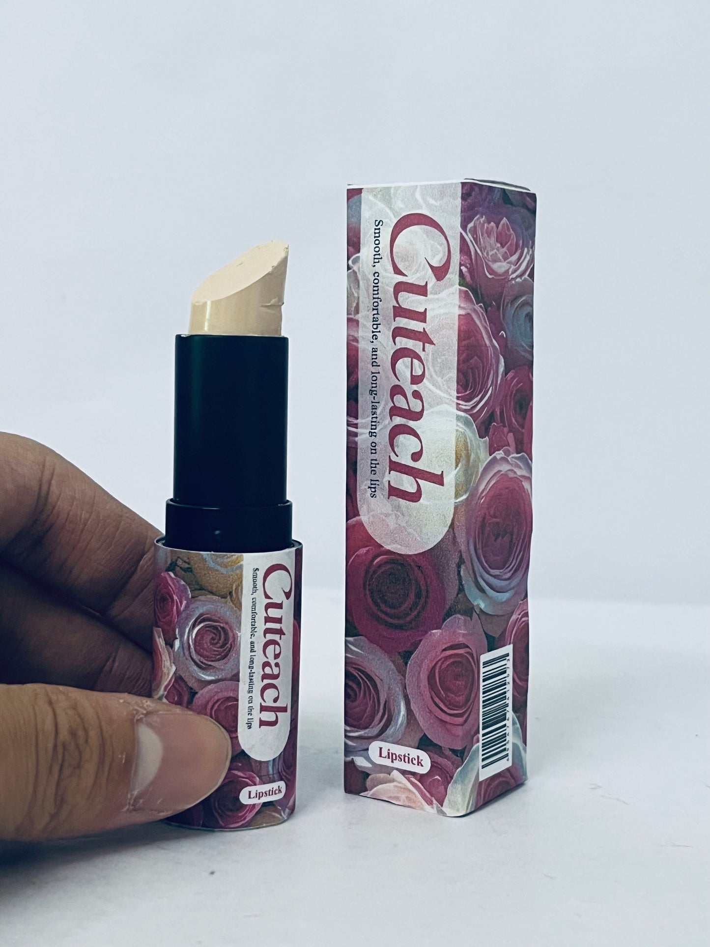 Cuteach Floral Series Long-Lasting Lipstick, Smooth & Comfortable Nude Lip Color with Long-Wear Formula