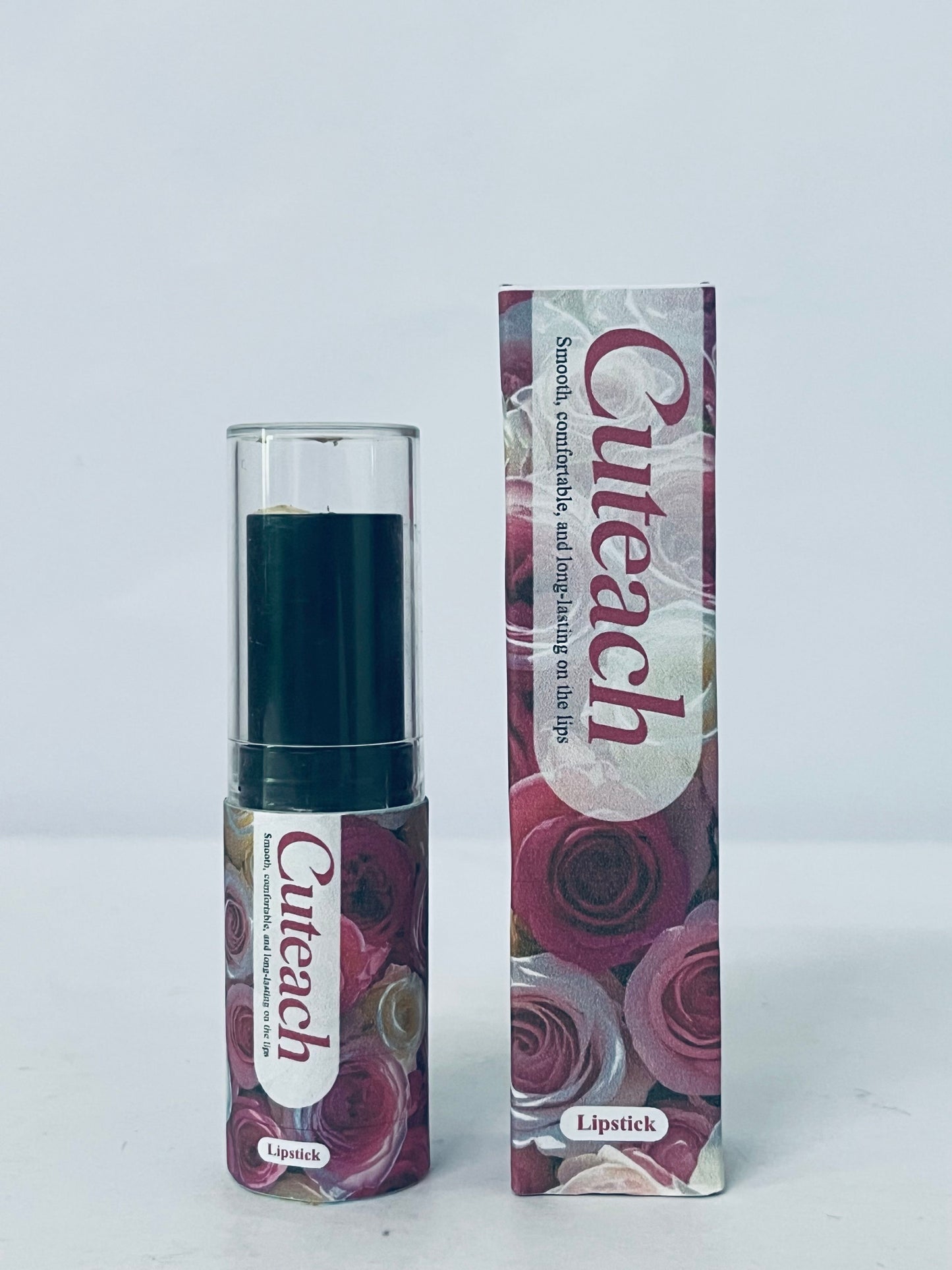 Cuteach Floral Series Long-Lasting Lipstick, Smooth & Comfortable Nude Lip Color with Long-Wear Formula