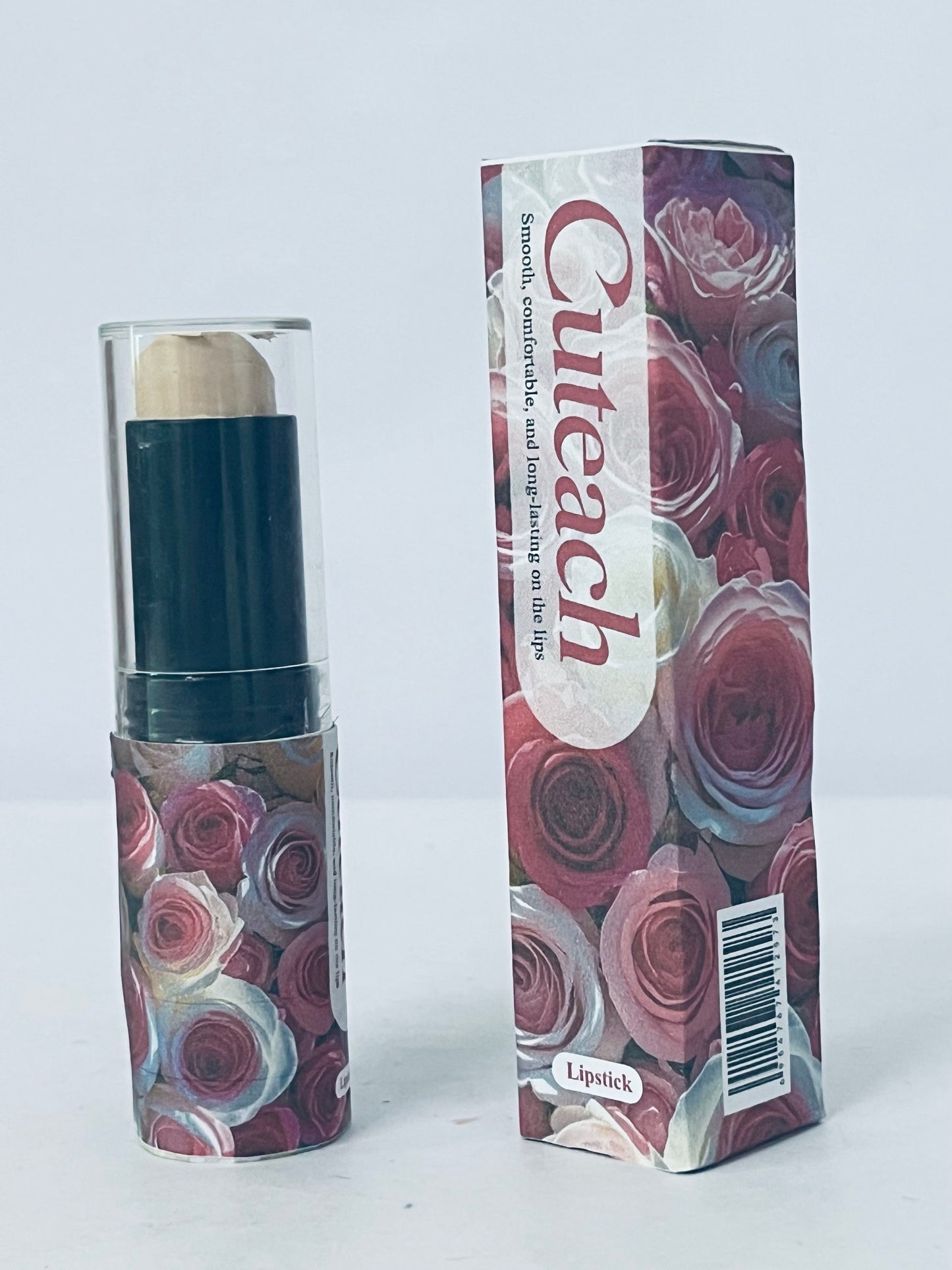 Cuteach Floral Series Long-Lasting Lipstick, Smooth & Comfortable Nude Lip Color with Long-Wear Formula