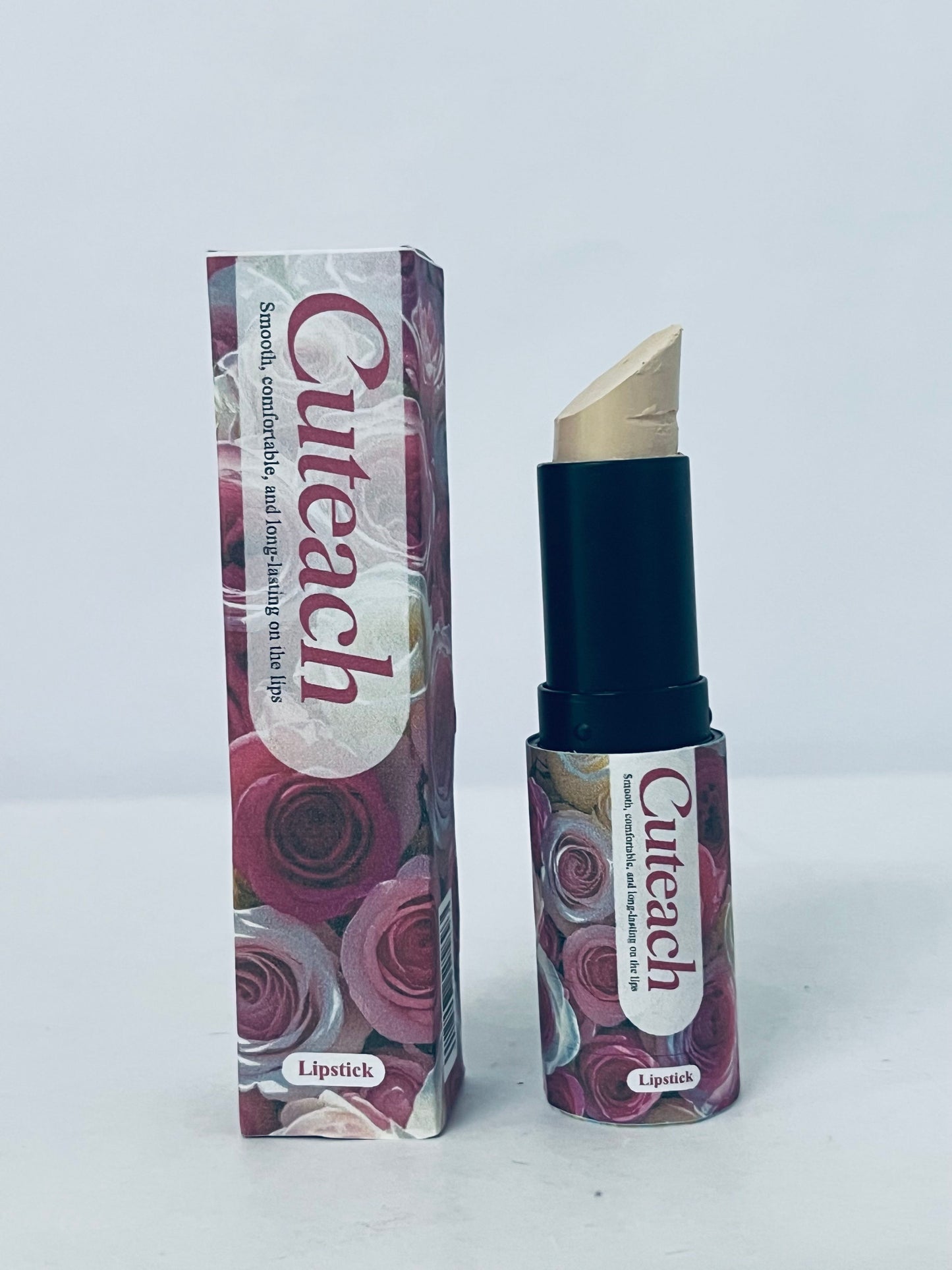 Cuteach Floral Series Long-Lasting Lipstick, Smooth & Comfortable Nude Lip Color with Long-Wear Formula