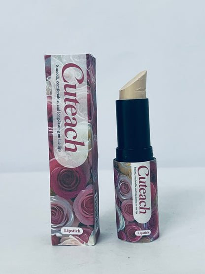 Cuteach Floral Series Long-Lasting Lipstick, Smooth & Comfortable Nude Lip Color with Long-Wear Formula