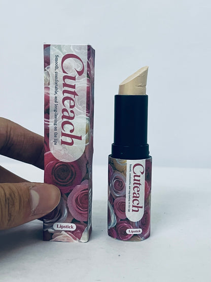 Cuteach Floral Series Long-Lasting Lipstick, Smooth & Comfortable Nude Lip Color with Long-Wear Formula