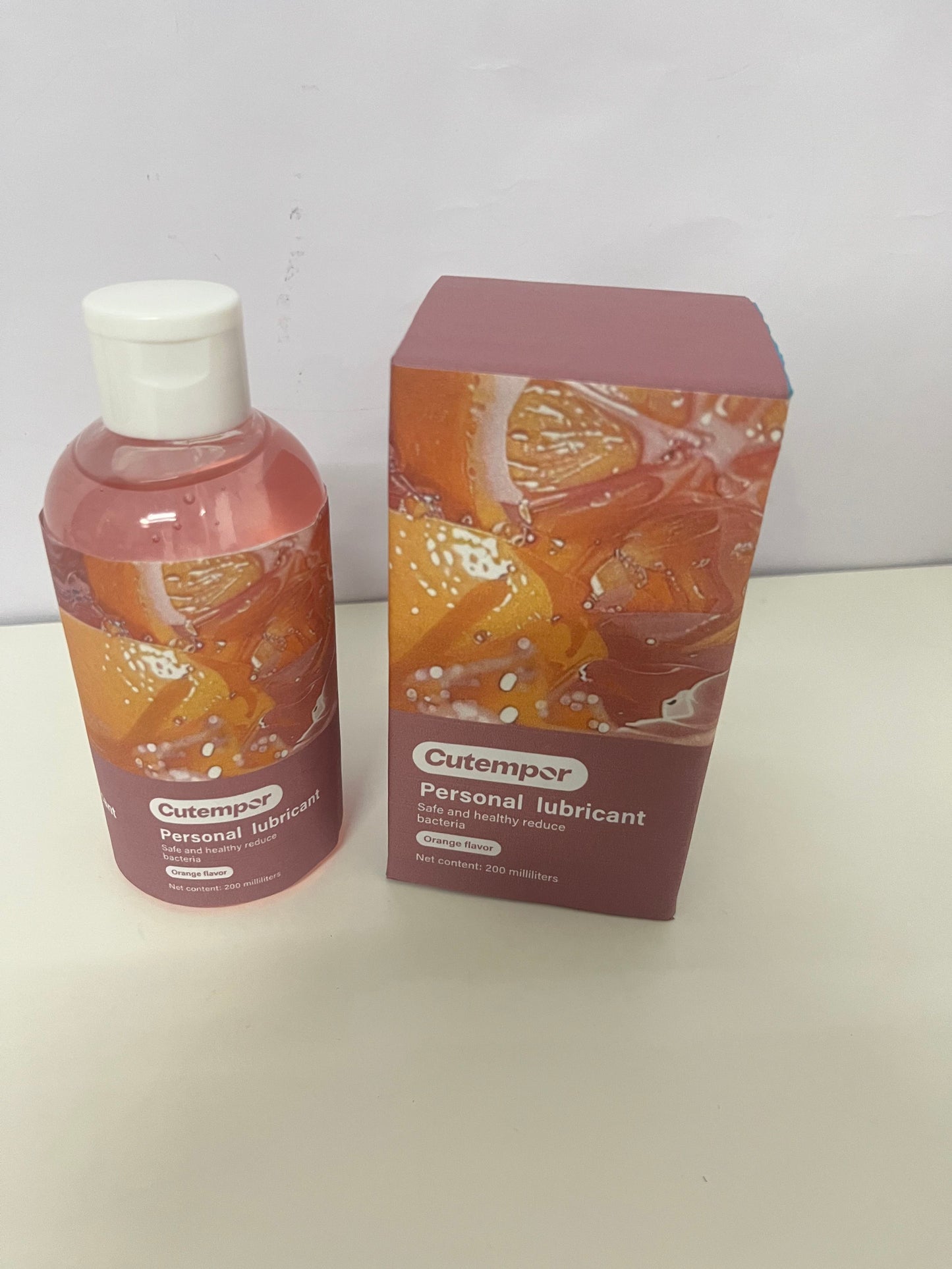 [Cutempor Personal sexual lubricants]——Cutempor Orange-Scented Antibacterial Personal Lubricant - Water-Based Long-Lasting Moisturizing Lube