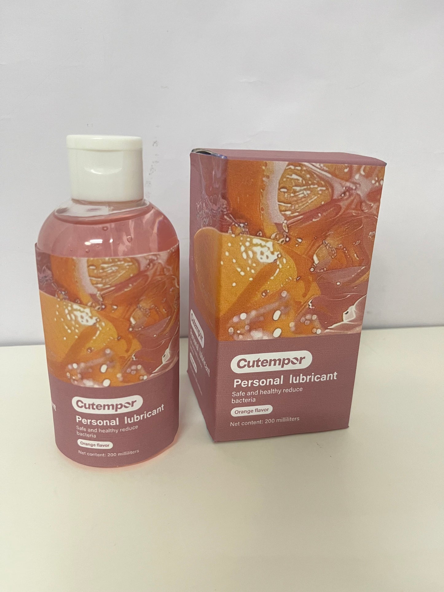 [Cutempor Personal sexual lubricants]——Cutempor Orange-Scented Antibacterial Personal Lubricant - Water-Based Long-Lasting Moisturizing Lube