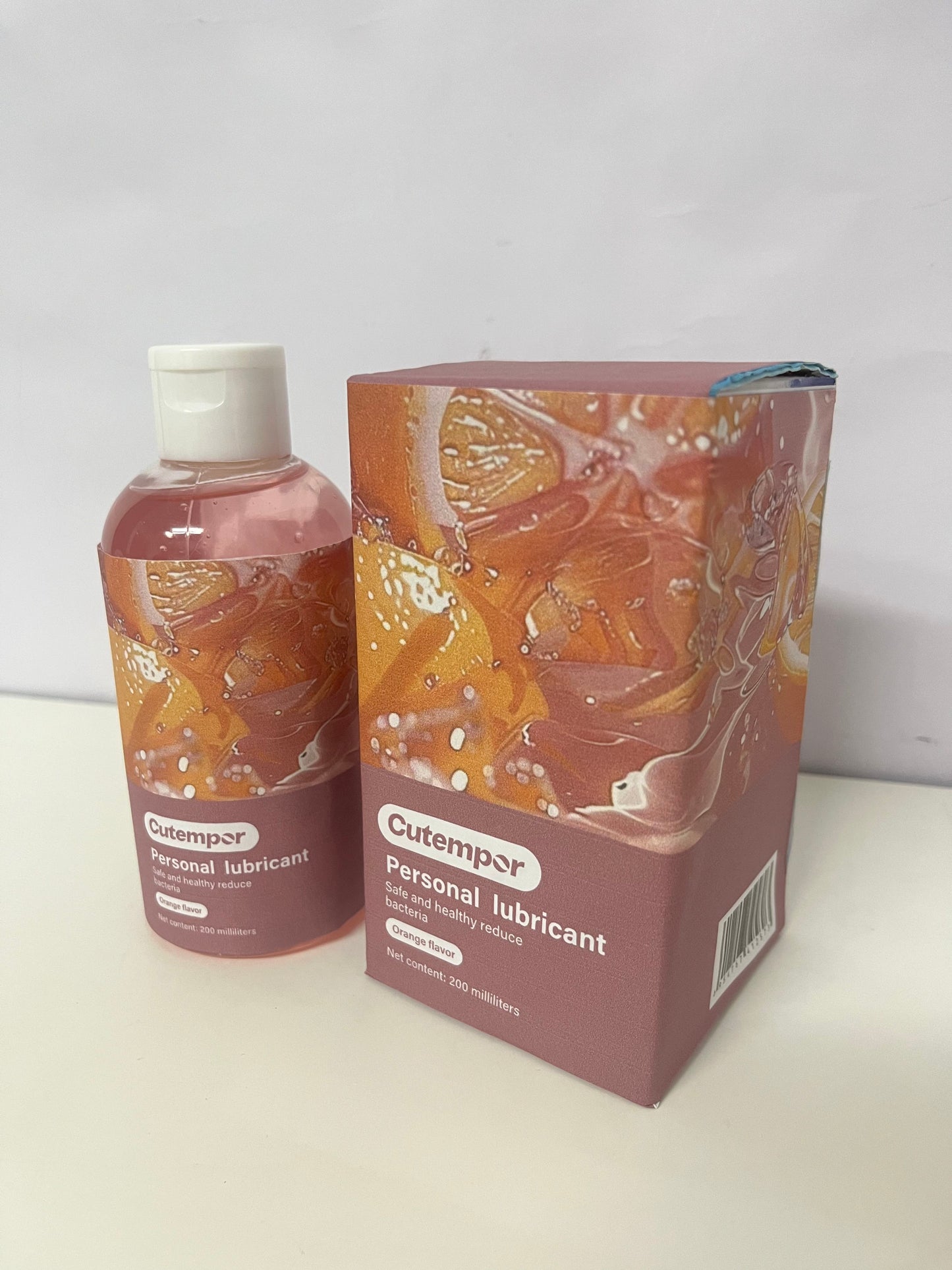 [Cutempor Personal sexual lubricants]——Cutempor Orange-Scented Antibacterial Personal Lubricant - Water-Based Long-Lasting Moisturizing Lube