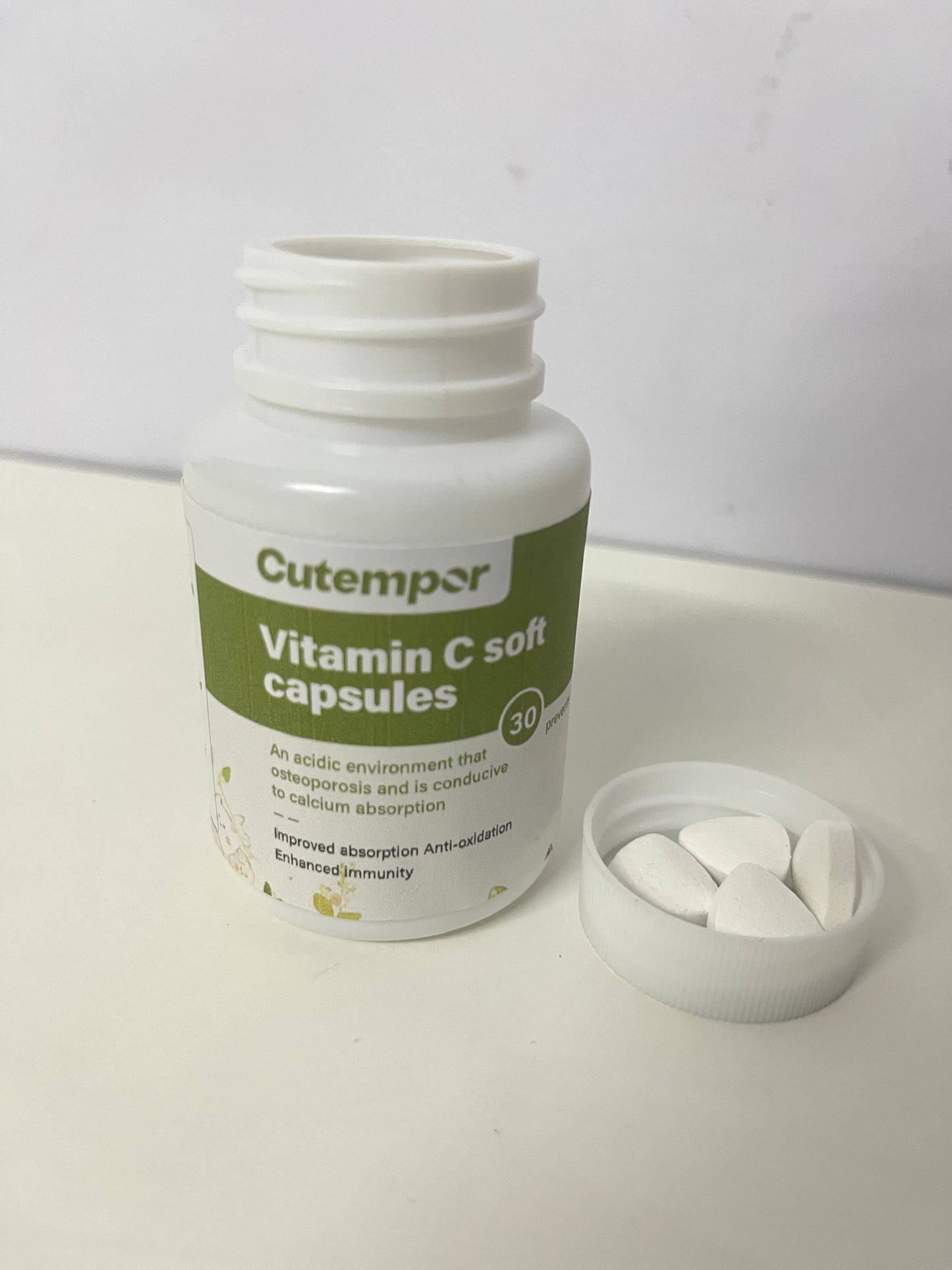[Cutempor Vitamins]——Cutempor Vitamin C Soft Capsules - High-Potency VC for Immune Support & Antioxidant Protection
